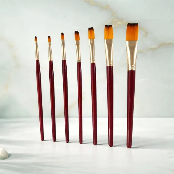 Flat Brushes in Taklon Hair