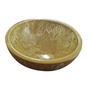 Resin Shaving Bowl Light Yellow And White Mix Shade Supplier