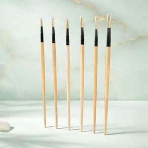 Round Paint Brushes in Taklon Hair
