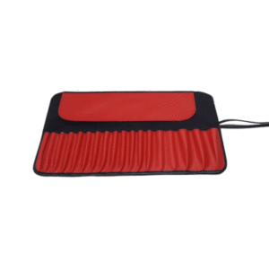 iKanu Red & Black Foldable Brush Pouch