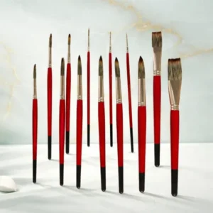 Round & Flat Paint Brush in Imitation Hair