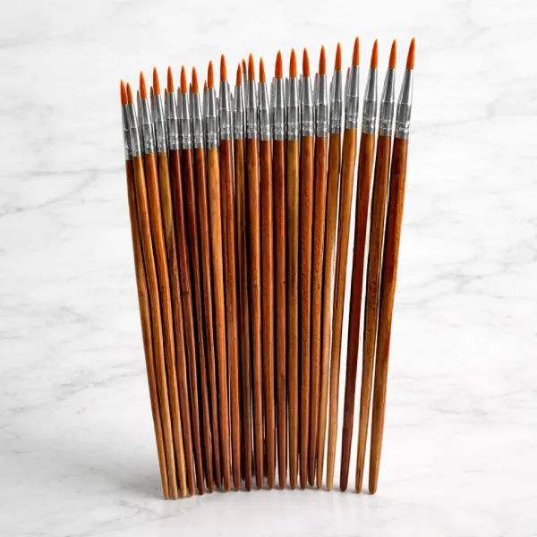 Round Rose Wood Professional Set