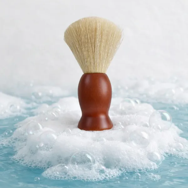 Brown Wooden Handle Shaving Brush