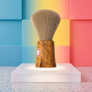 Golden Plastic Handle Shaving Brush